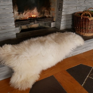 Luxurious Genuine Irish Sheepskin Rug Soft & Thick Natural Wool Eco-Friendly, Lanolin-Rich Perfect for Home Decor, Gifts image 4