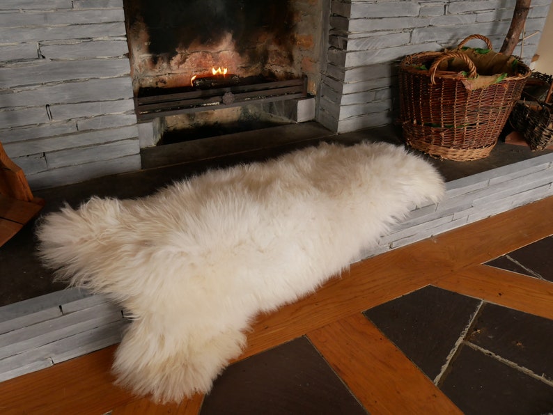 Luxurious Genuine Irish Sheepskin Rug Soft & Thick Natural Wool Eco-Friendly, Lanolin-Rich Perfect for Home Decor, Gifts image 4