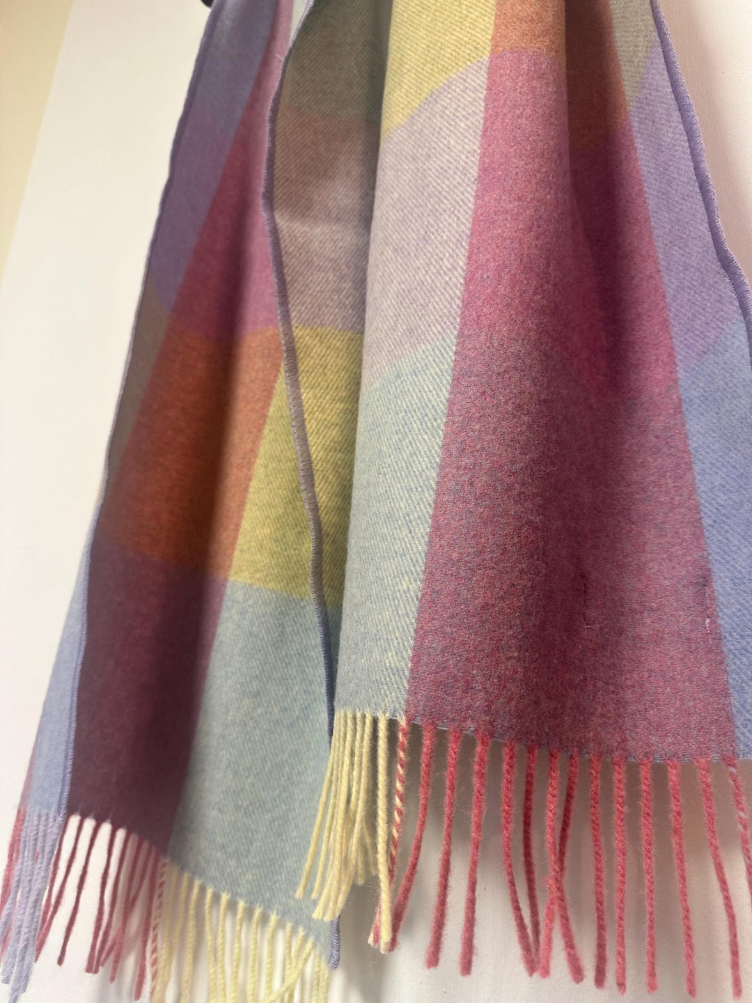 ●TATIANA● Polaroid Check Soft Lambs Wool 100% Scarf MF8008 Designer fashion, Seoul-fully created | W Concept