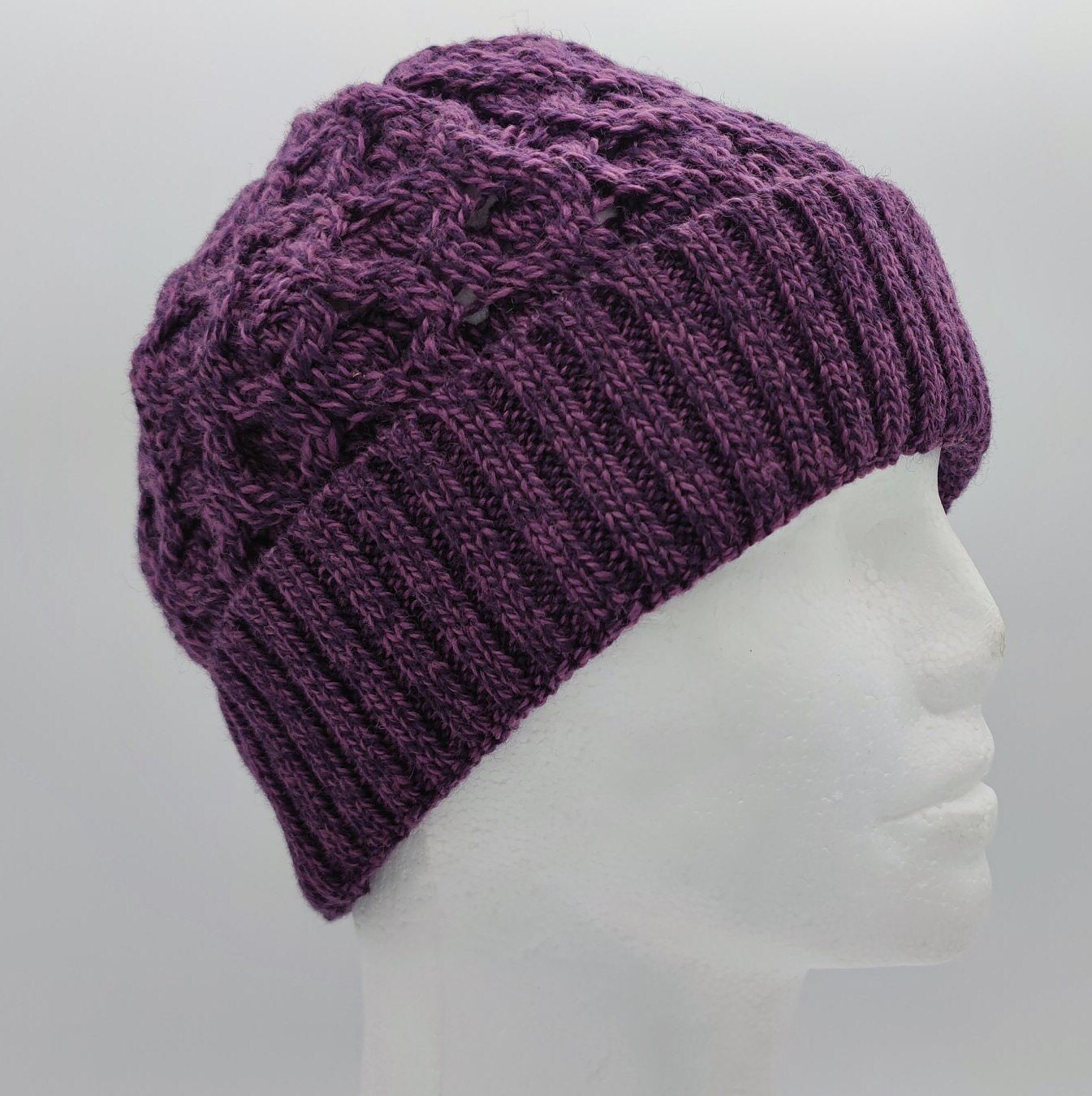 The Irish Boutique-Aran Knit Natural Bobble Hat