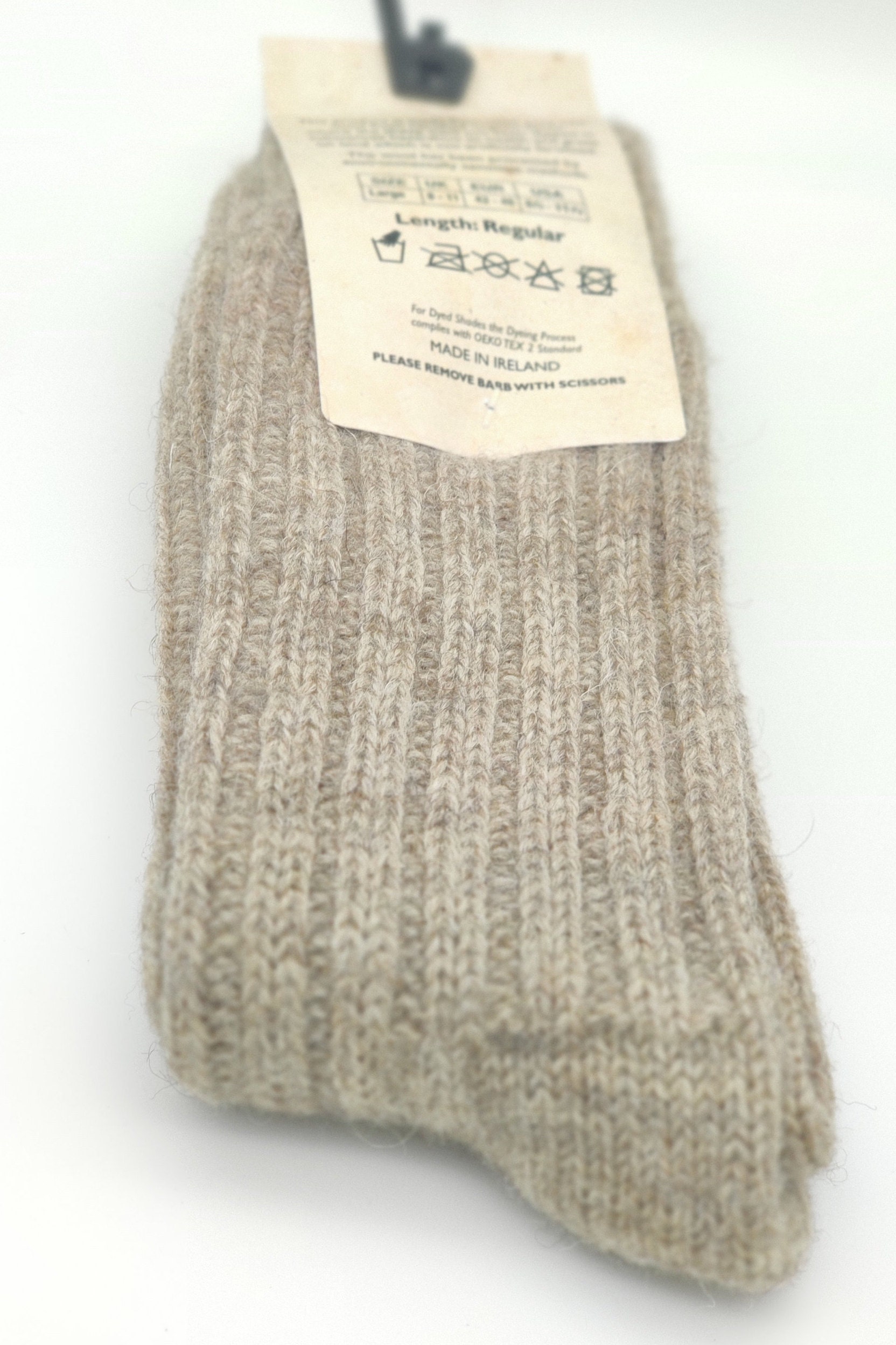 Irish organic thick wool socks - Snug socks in 100% pure new organic ...