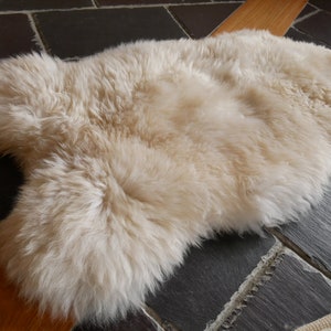 Luxurious Genuine Irish Sheepskin Rug Soft & Thick Natural Wool Eco-Friendly, Lanolin-Rich Perfect for Home Decor, Gifts image 2