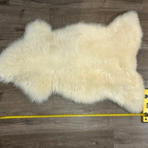 Luxurious Genuine Irish Sheepskin Rug Soft & Thick Natural Wool Eco-Friendly, Lanolin-Rich Perfect for Home Decor, Gifts image 10