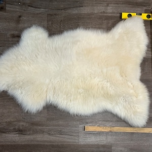 Luxurious Genuine Irish Sheepskin Rug Soft & Thick Natural Wool Eco-Friendly, Lanolin-Rich Perfect for Home Decor, Gifts image 9
