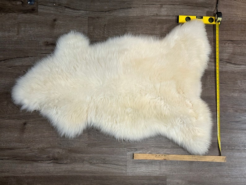 Luxurious Genuine Irish Sheepskin Rug Soft & Thick Natural Wool Eco-Friendly, Lanolin-Rich Perfect for Home Decor, Gifts image 9