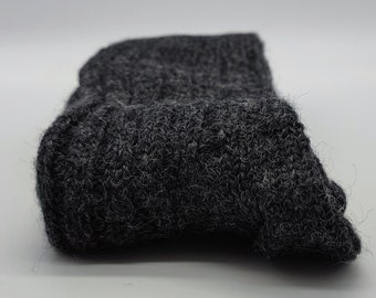 Irish Thick Wool Socks - Snug Socks in 100% Pure New Wool from Irish Sheep - Hiking Socks - Charcoal  - MADE IN IRELAND