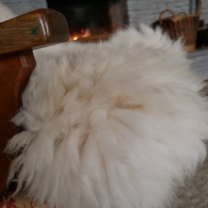 Luxurious Genuine Irish Sheepskin Rug Soft & Thick Natural Wool Eco-Friendly, Lanolin-Rich Perfect for Home Decor, Gifts image 5