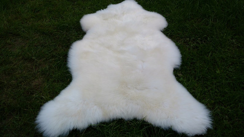 Luxurious Genuine Irish Sheepskin Rug Soft & Thick Natural Wool Eco-Friendly, Lanolin-Rich Perfect for Home Decor, Gifts image 7