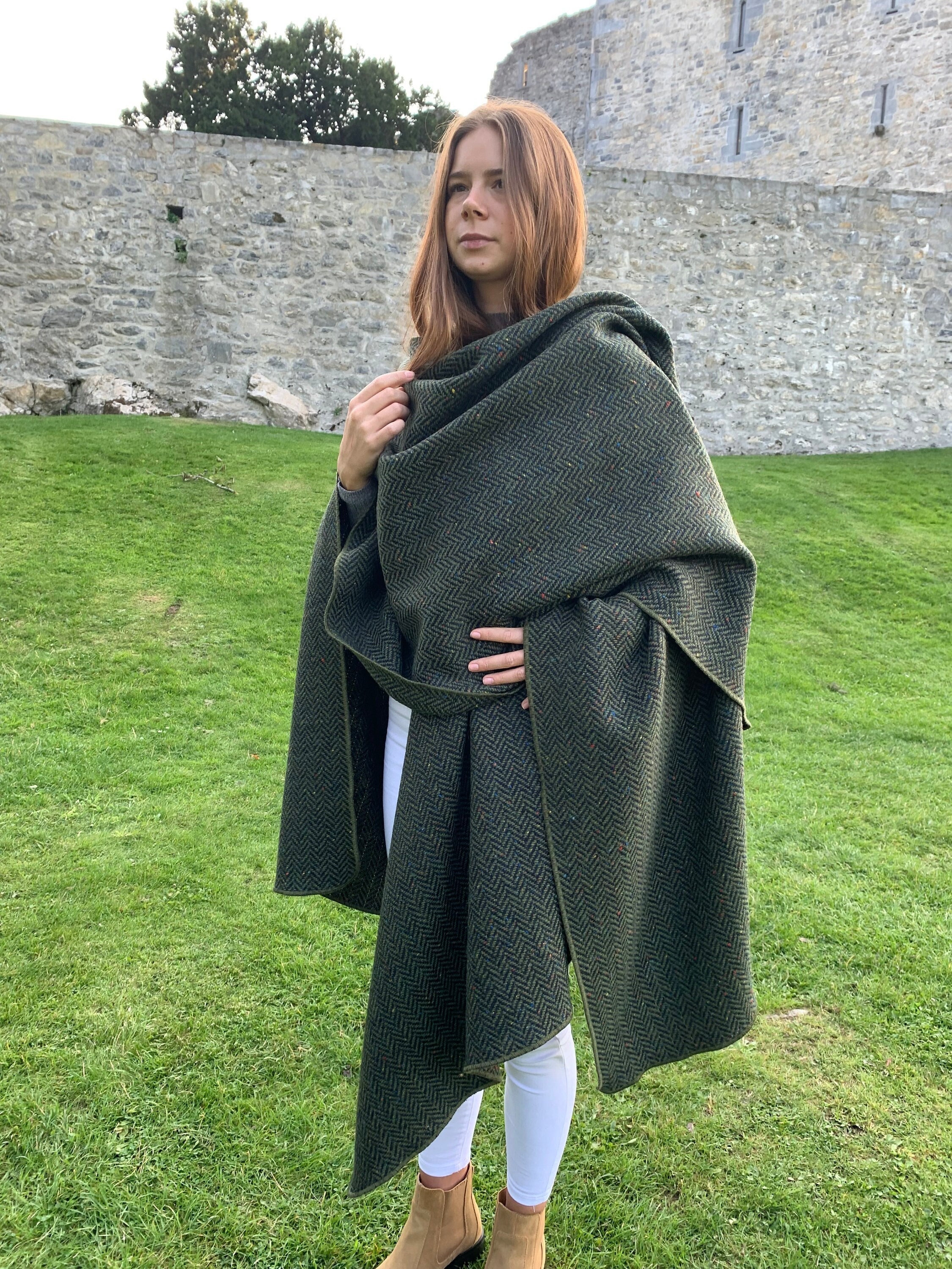 Very similar to this kind of cloak except with a hood!