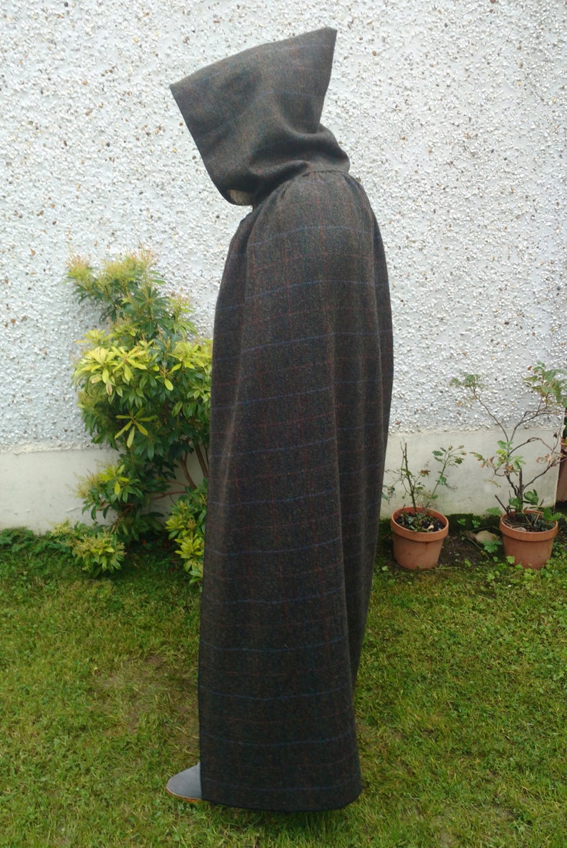 Chapeau Plat En Tweed Irlandais Donegal - Motif Chevrons Marron, Fait Main, Doublé, Unisexe