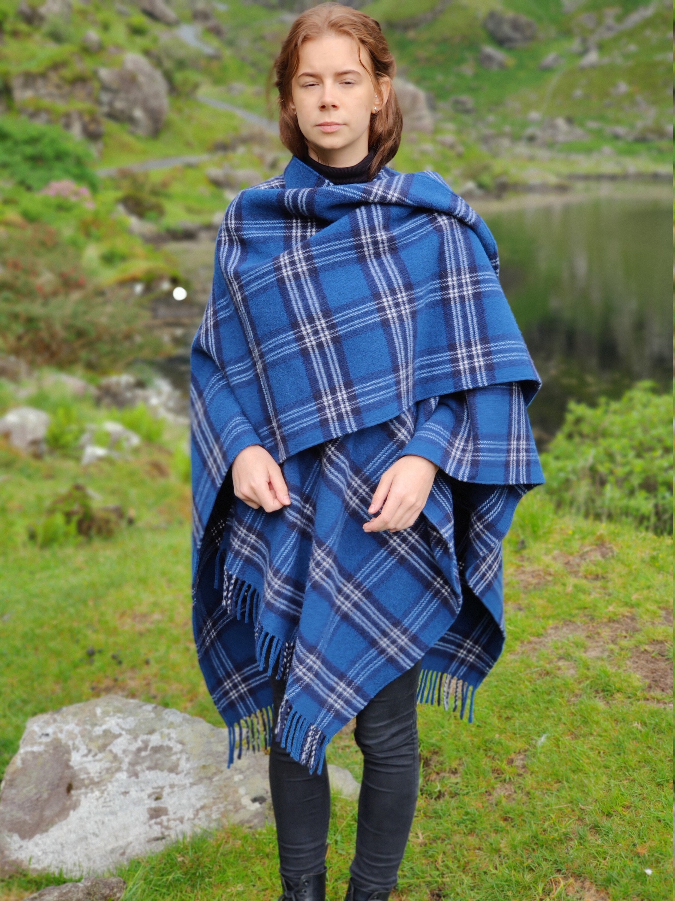 lambswool celtic ruana wrap