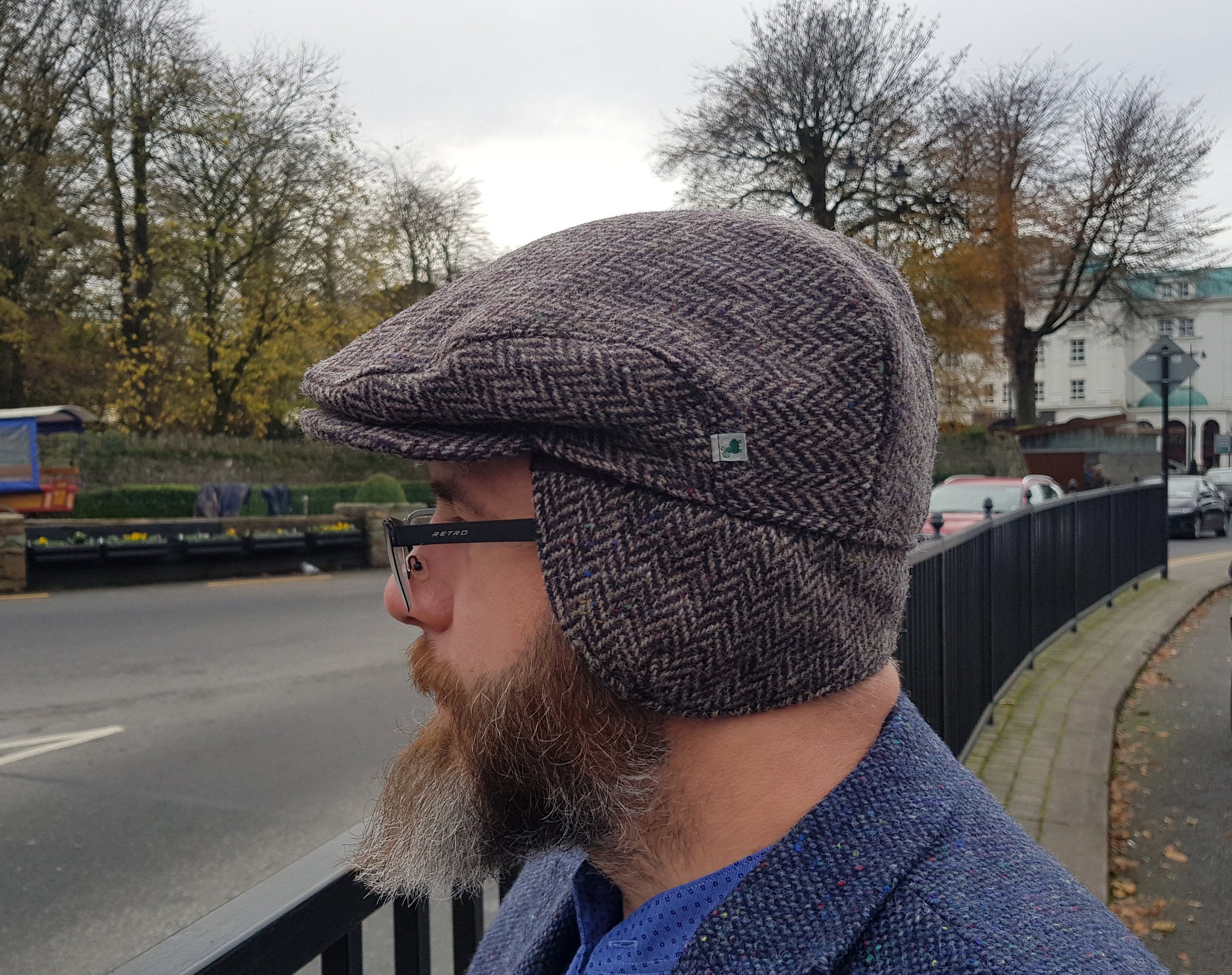 irish flat cap with ear flaps irish flat cap with ear flaps