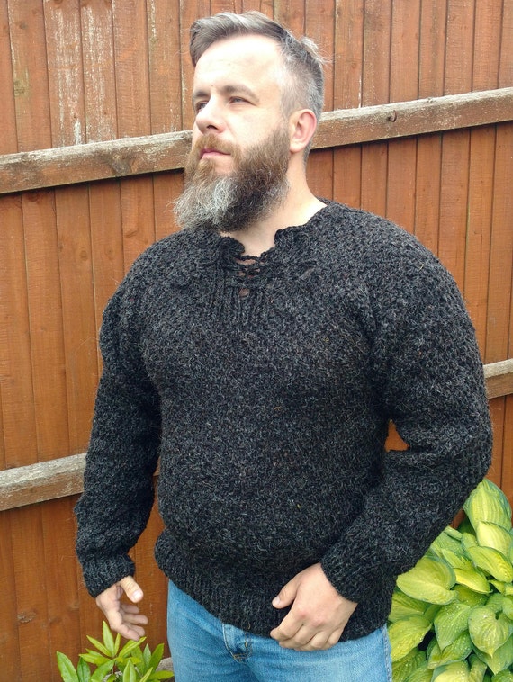 Authentic Irish Fisherman/medieval sweater-FREE SHIPPING | Etsy