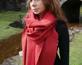 新品未使用◆ DOORS TWEED MILL　wool stole TWEEDMILL Oversized Plaid Wool Fringe Scarf Stole Multi