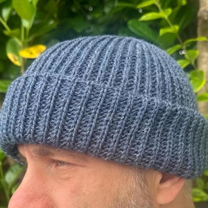 Vintage Donegal Design Blue Green Pure Wool Handwoven Winter Hat Donegal Design | eBay main image 2