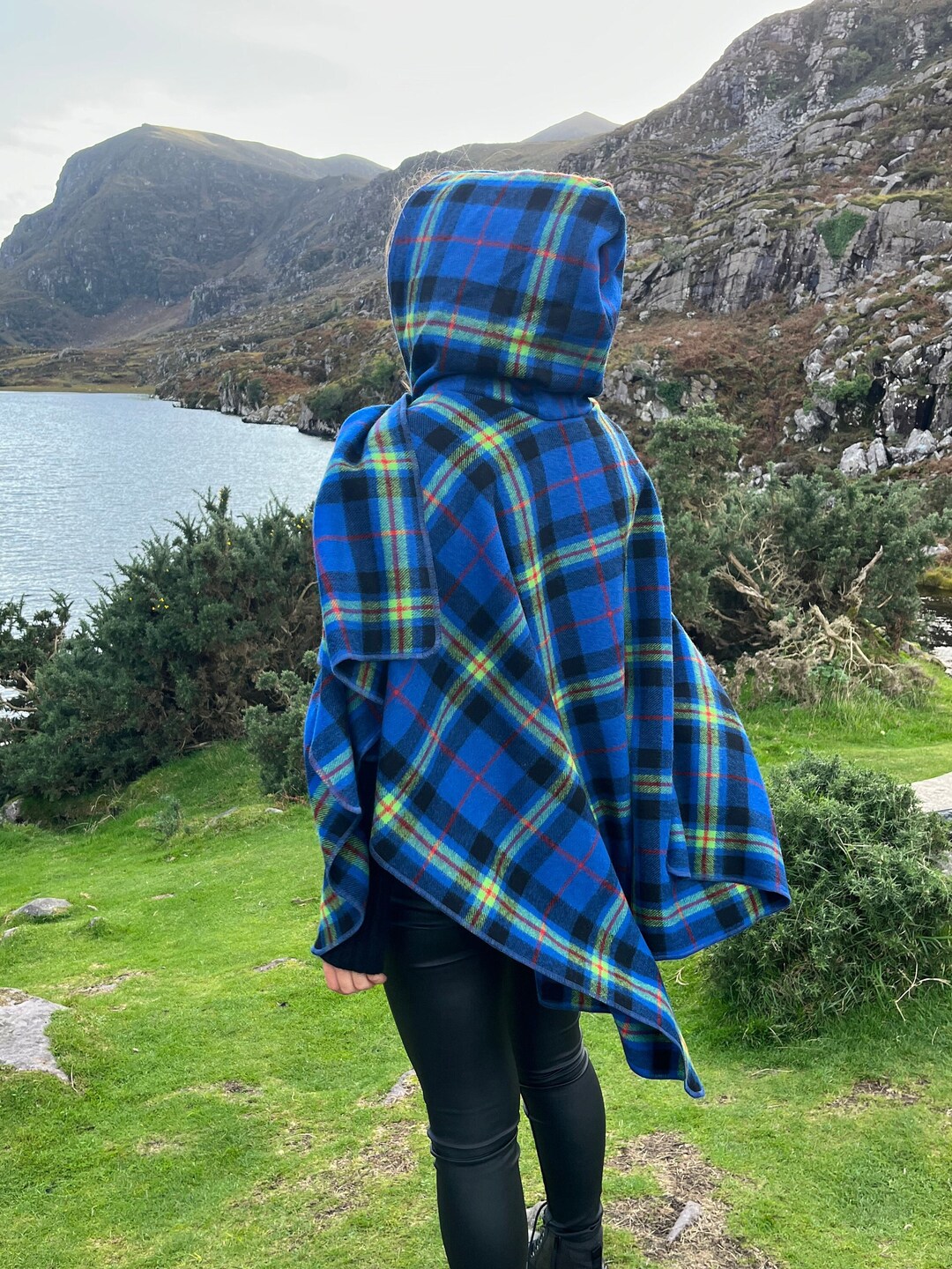 Hooded Puzzle Fleece - Navy 浅黒い Pepper Mix