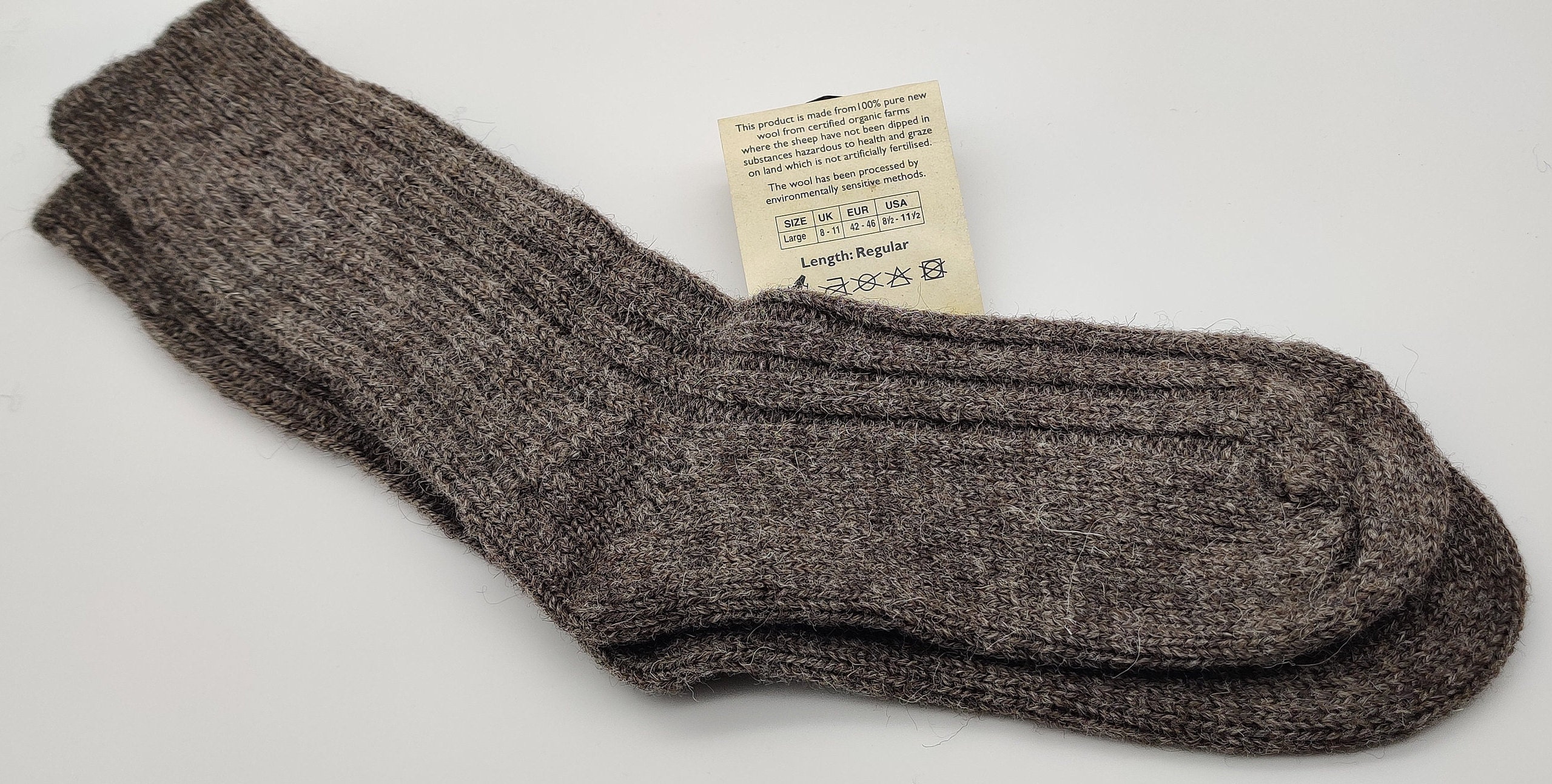 Irish Thick Wool Socks - Snug Socks in 100% Pure New Wool From Irish ...