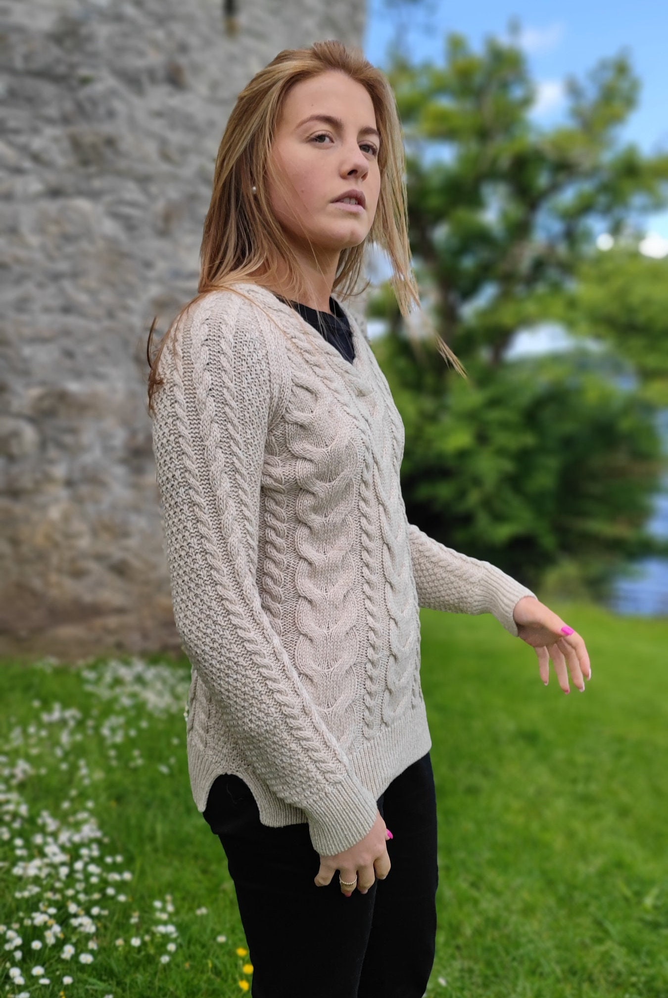 Irish Aran Sweaters For Women, Cable-knit Sweaters