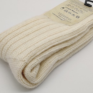 Irish thick wool socks - Snug socks in 100% pure new wool from Irish sheep - hiking socks - cream - MADE IN IRELAND