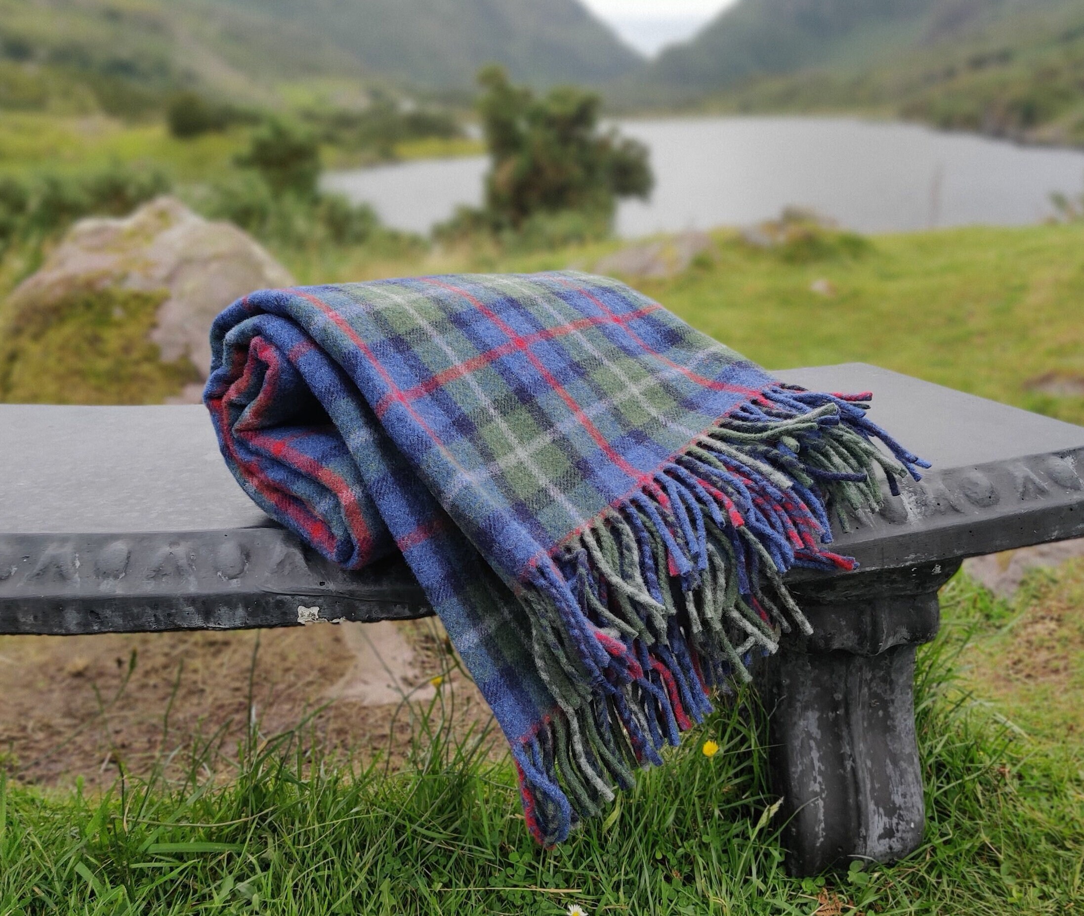 Parkland Plaid Check blanket sofa throw 140x200cm 55x79