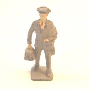 Lincoln Logs LL38, vintage, abito grigio, viaggiatore, anni &#39;40, metallo fuso