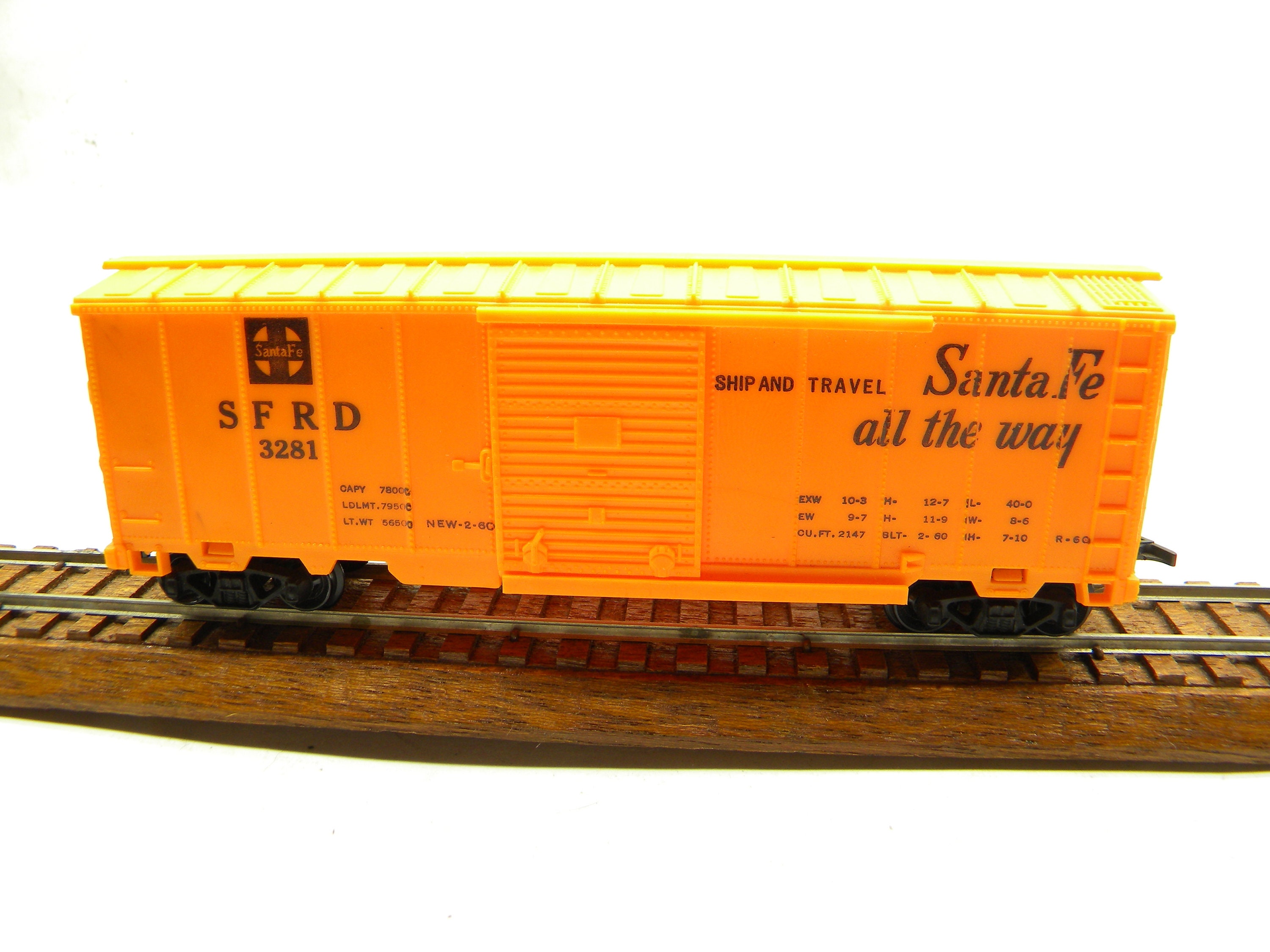 Marx HO 3281 Santa Fe Box Car 1960 - Etsy