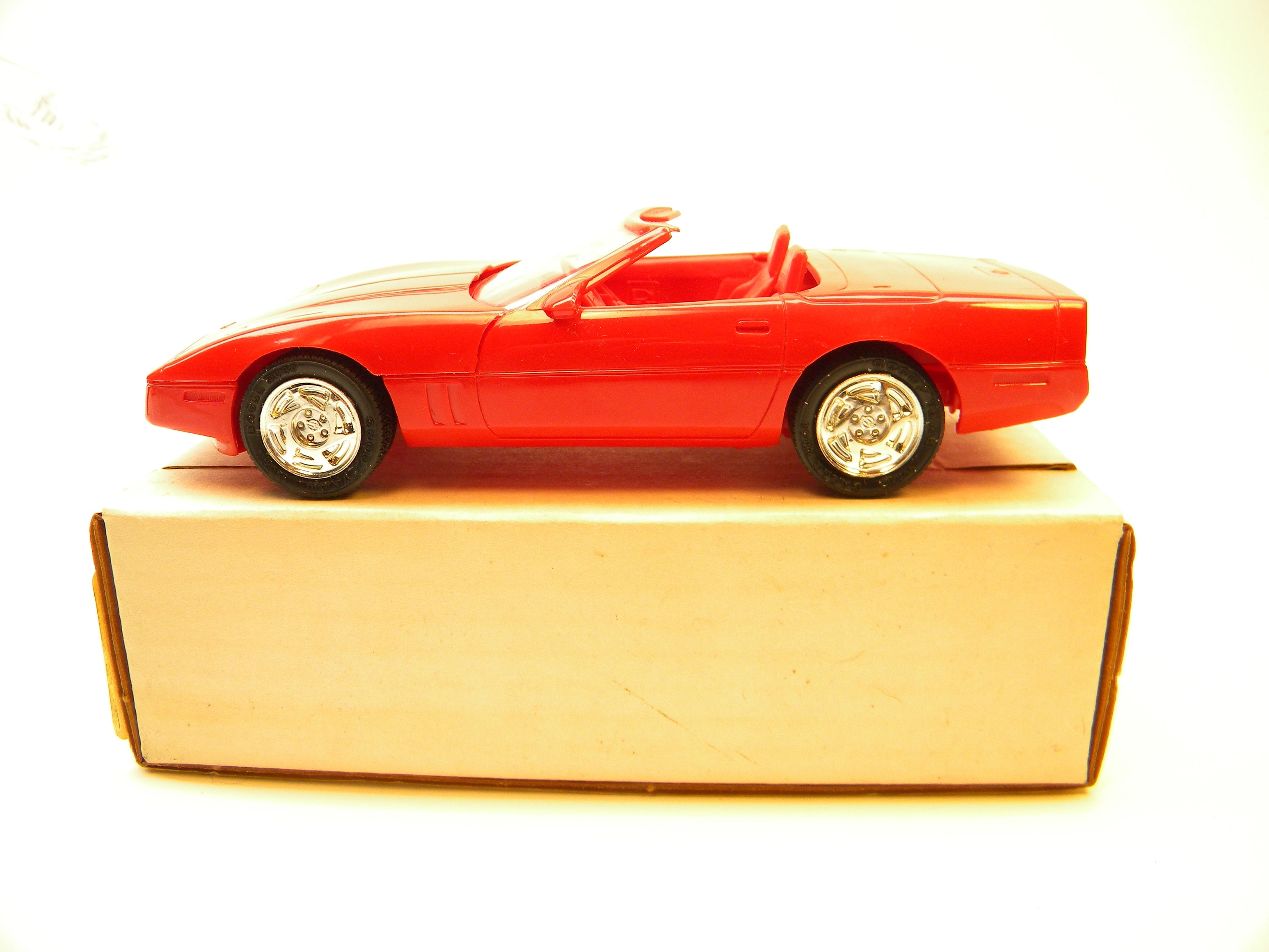 AMT ERTL 1990 Chevy Corvette Convertible Bright Red #6044 C4 Dealer Promo Car for sale online