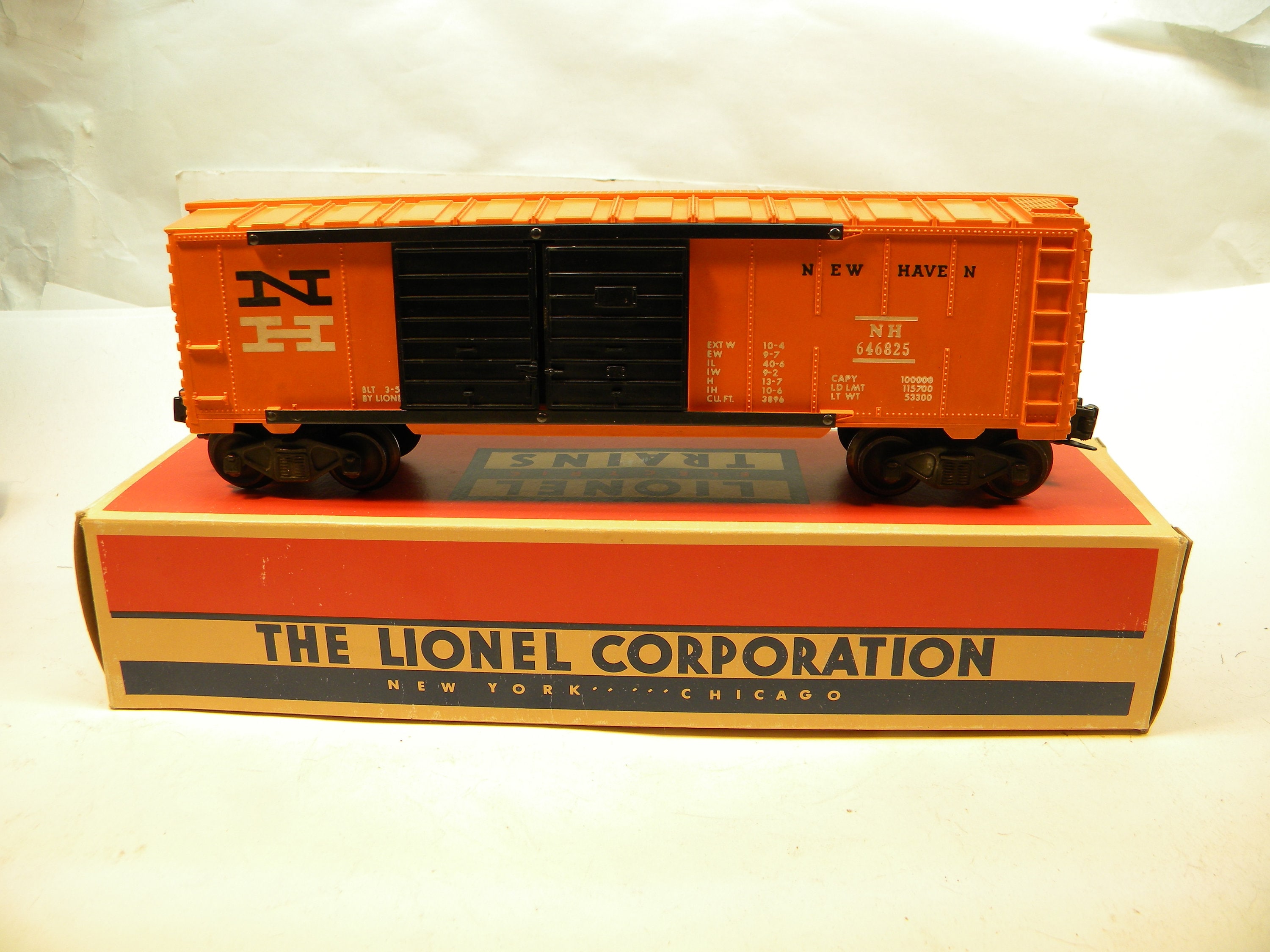 Lionel 6468-25 New Haven Auto Transport Box Car 1956-1958 O Gauge