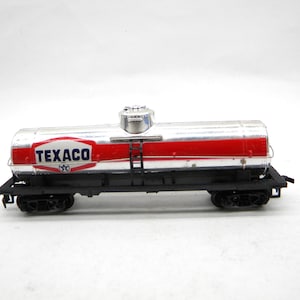 Tyco HO 367D Texaco Chrome 40 Foot Tank Car  HO Gauge