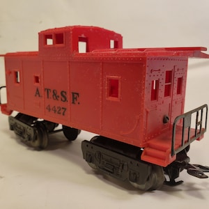 Marx 4427 AT&SF Caboose Medidor Marx O original dos anos 1950