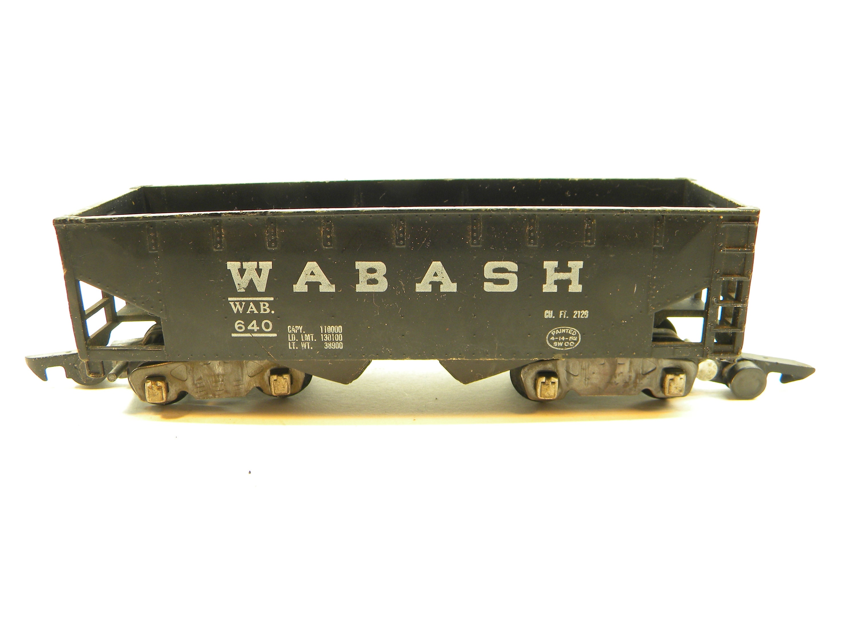 American Flyer 640 Wabash Black Hopper Car 1953 Only S Gauge