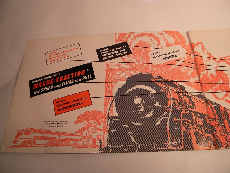 1954 Lionel Dealer Advance Catalog Original Etsy