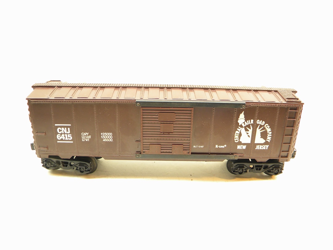 K-line K6415 Central of New Jersey Box Car O Gauge Train - Etsy