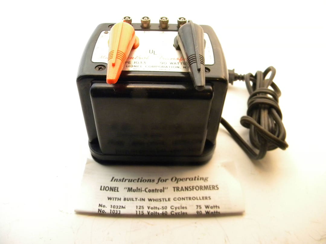 Lionel 1033 90 Watt Transformer Whistle and Direction Controls Original