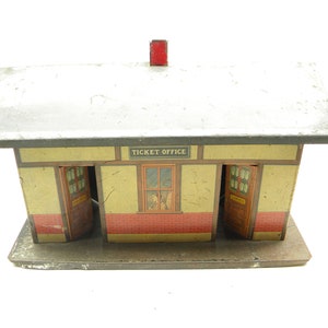 Estación de ferrocarril de vía estándar Ives 114 vintage, década de 1920