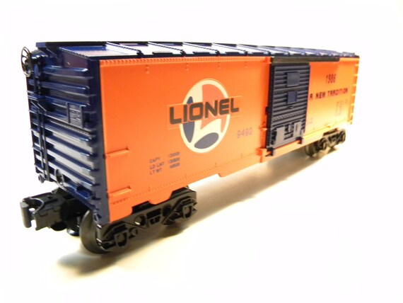 Lionel 9492 Lionel Lines Orange and Blue Box Car O Gauge Train - Etsy