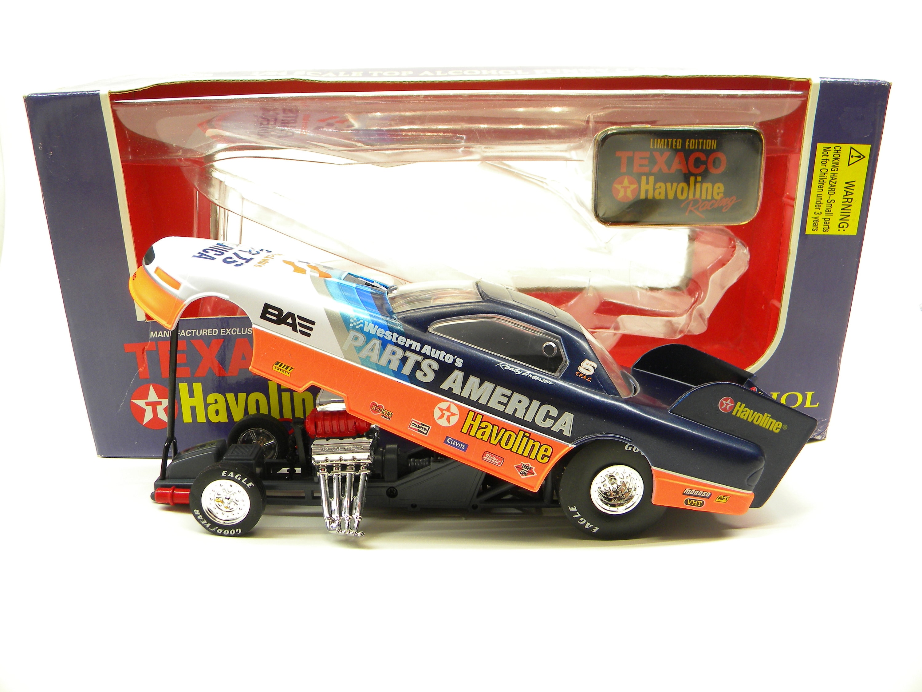 Racing Champions 9842 Western Auto Havoline Top Alcohol Funny Car