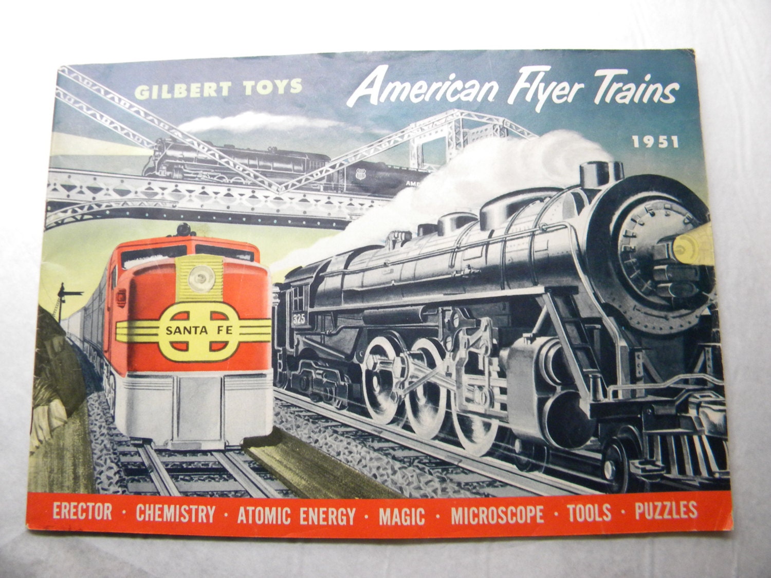 1951 D1640 American Flyer Color Consumer Catalog Original