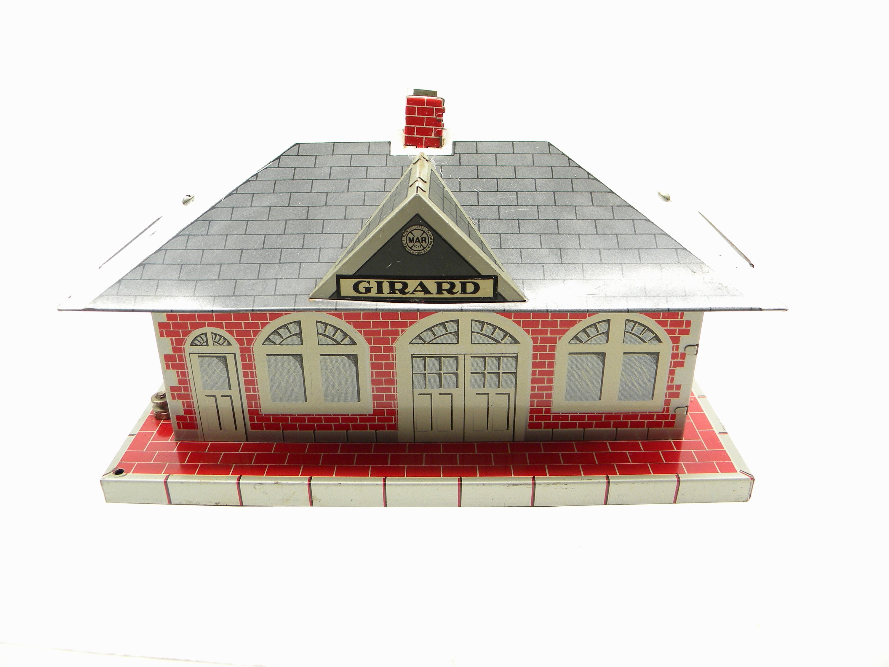 Vintage Marx 2959 Girard Lithographed Whistle Station O Gauge