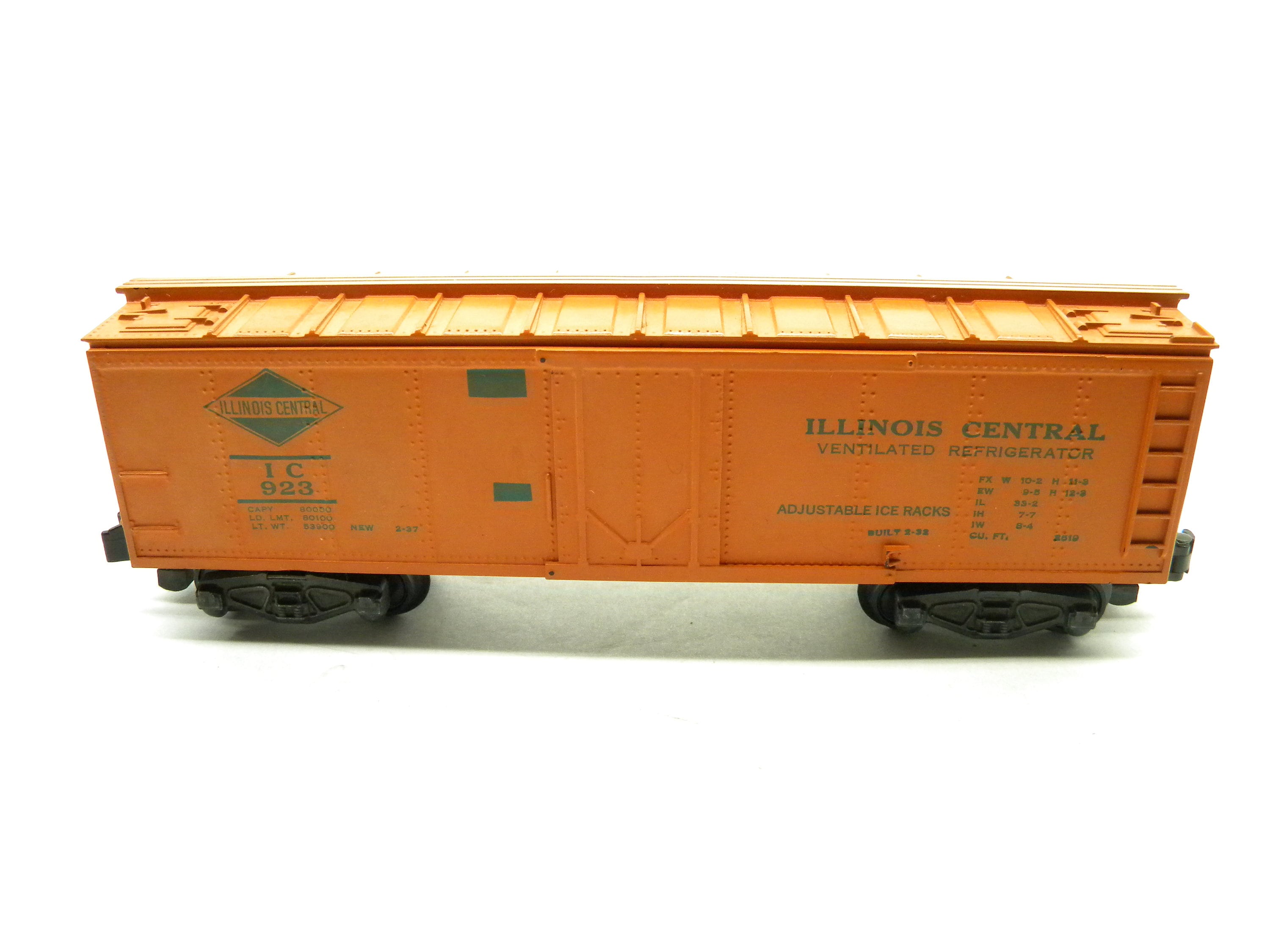 American Flyer 923 Illinois Central Refrigerator Car 1954-1955 S Gauge