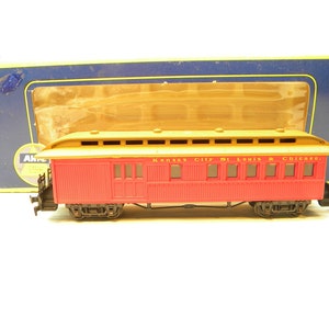 AHM HO 6239 Kansas City, St Louis, y Chicago Old Time Equipaje Combo Coche de Pasajeros