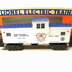 Lionel 6926 TCA 1986 New Orleans National Convention Wide Vision Caboose   O Gauge