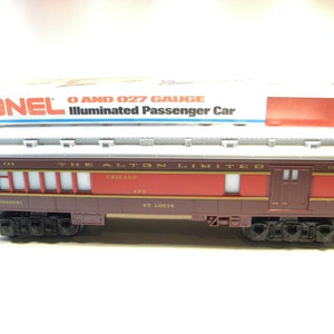 Lionel 9555 Chicago and Alton Missouri Combo Passenger Car  O Gauge
