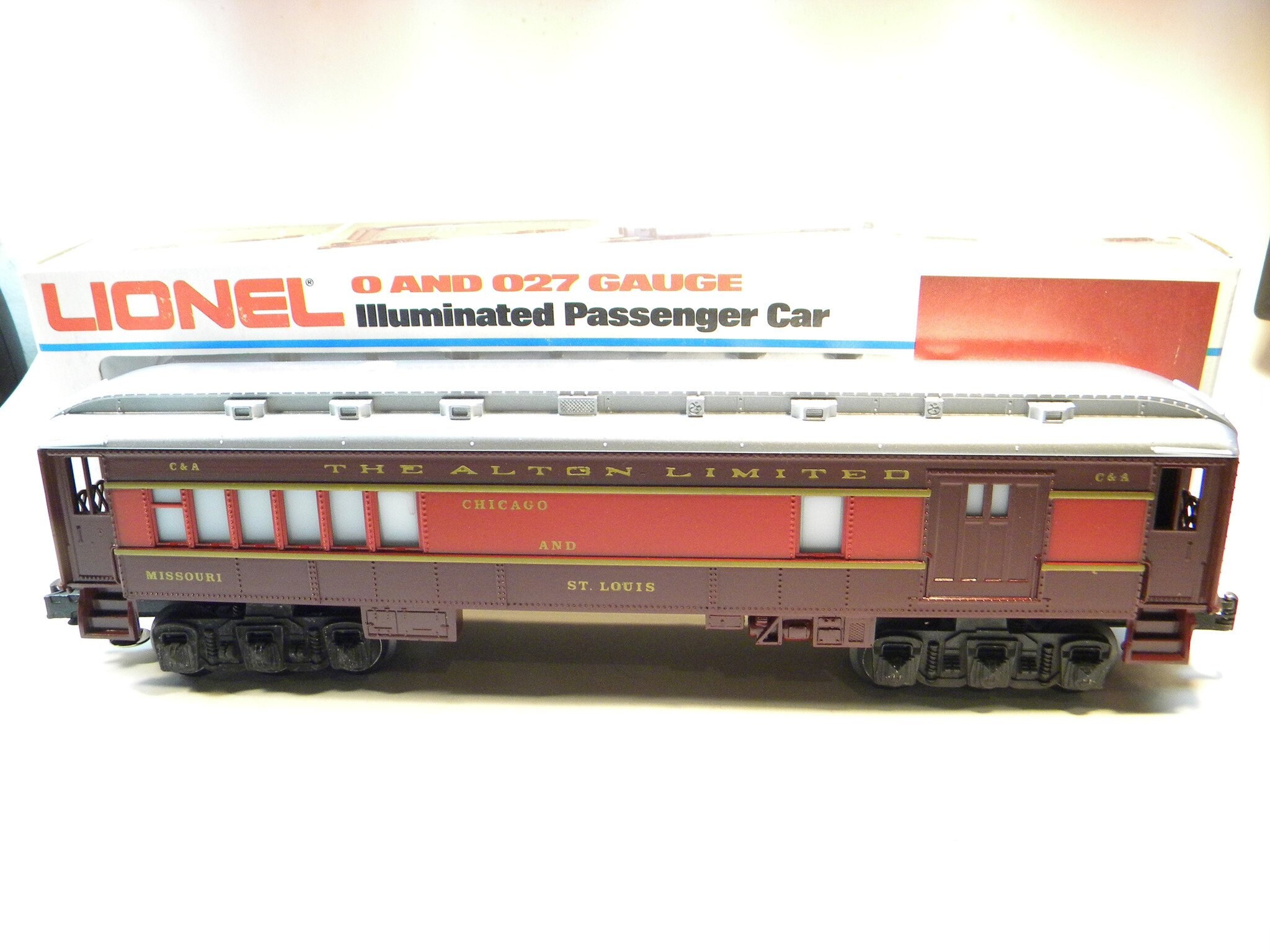 Lionel 9555 Chicago & Alton Missouri Combo Passenger Car O Gauge