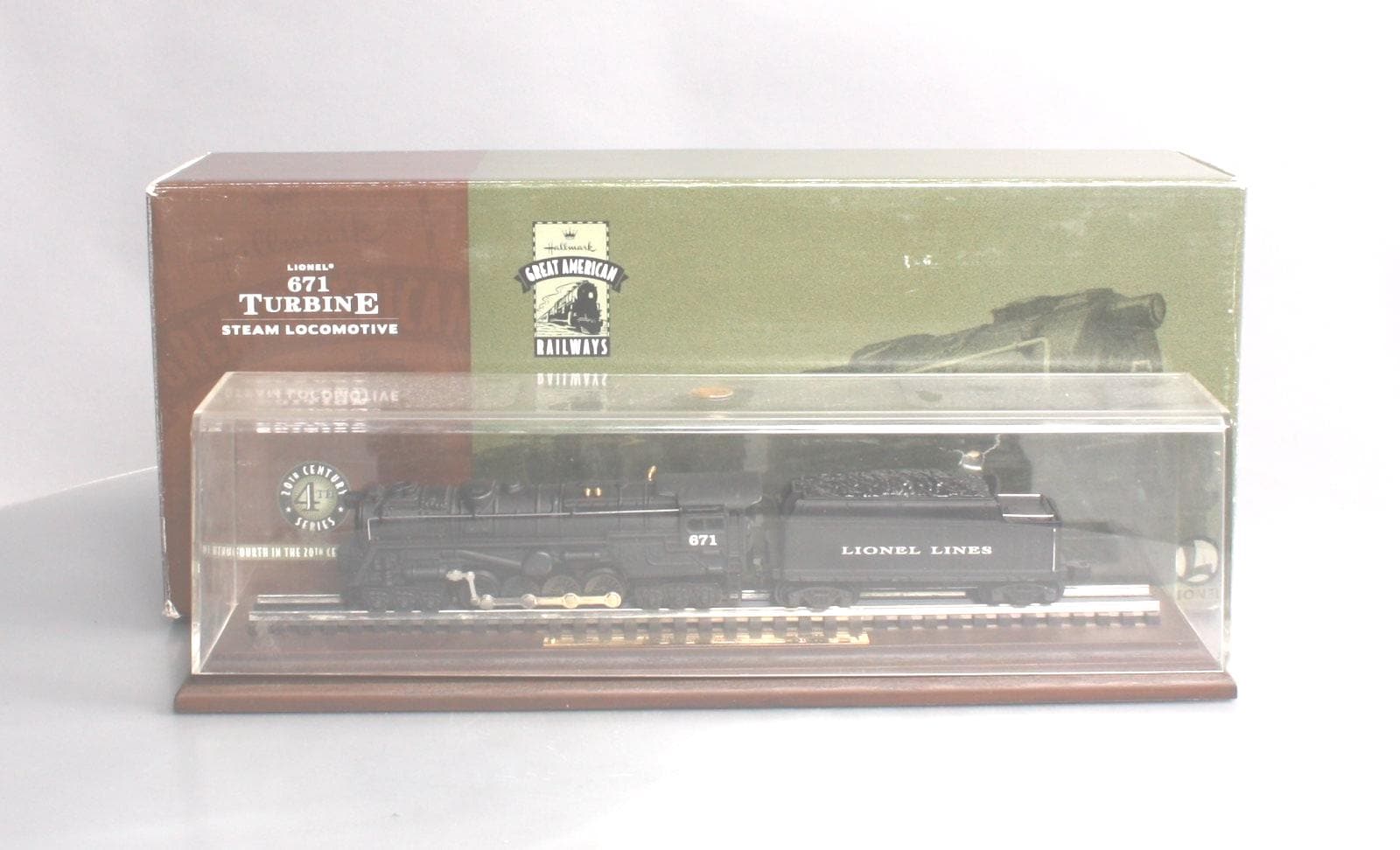 Hallmark Qht7806 Great American Railways Lionel Trains 671 Turbine Steam Loco