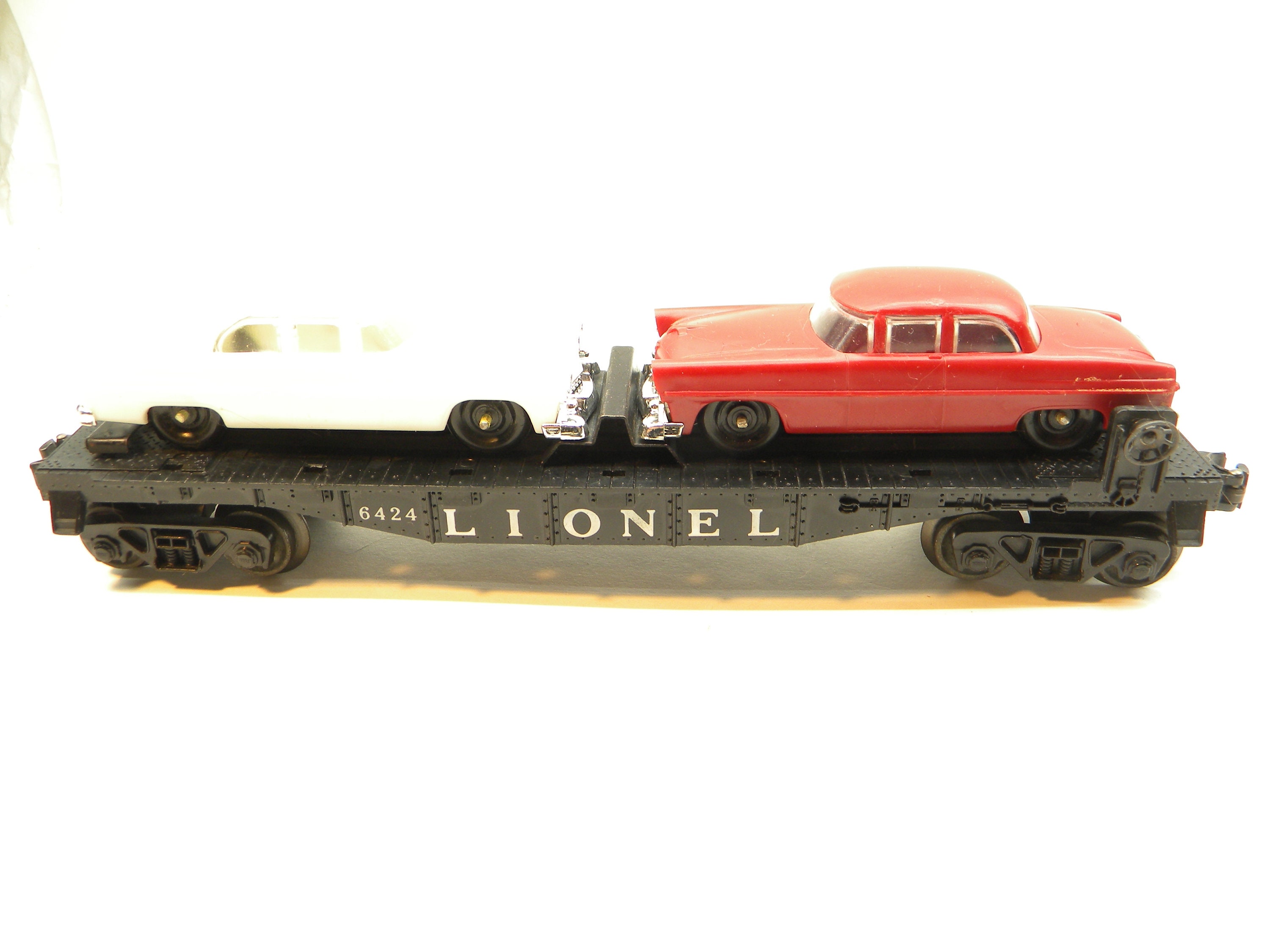 Lionel 6424 Flat Car With Automobiles 1950's O Gauge