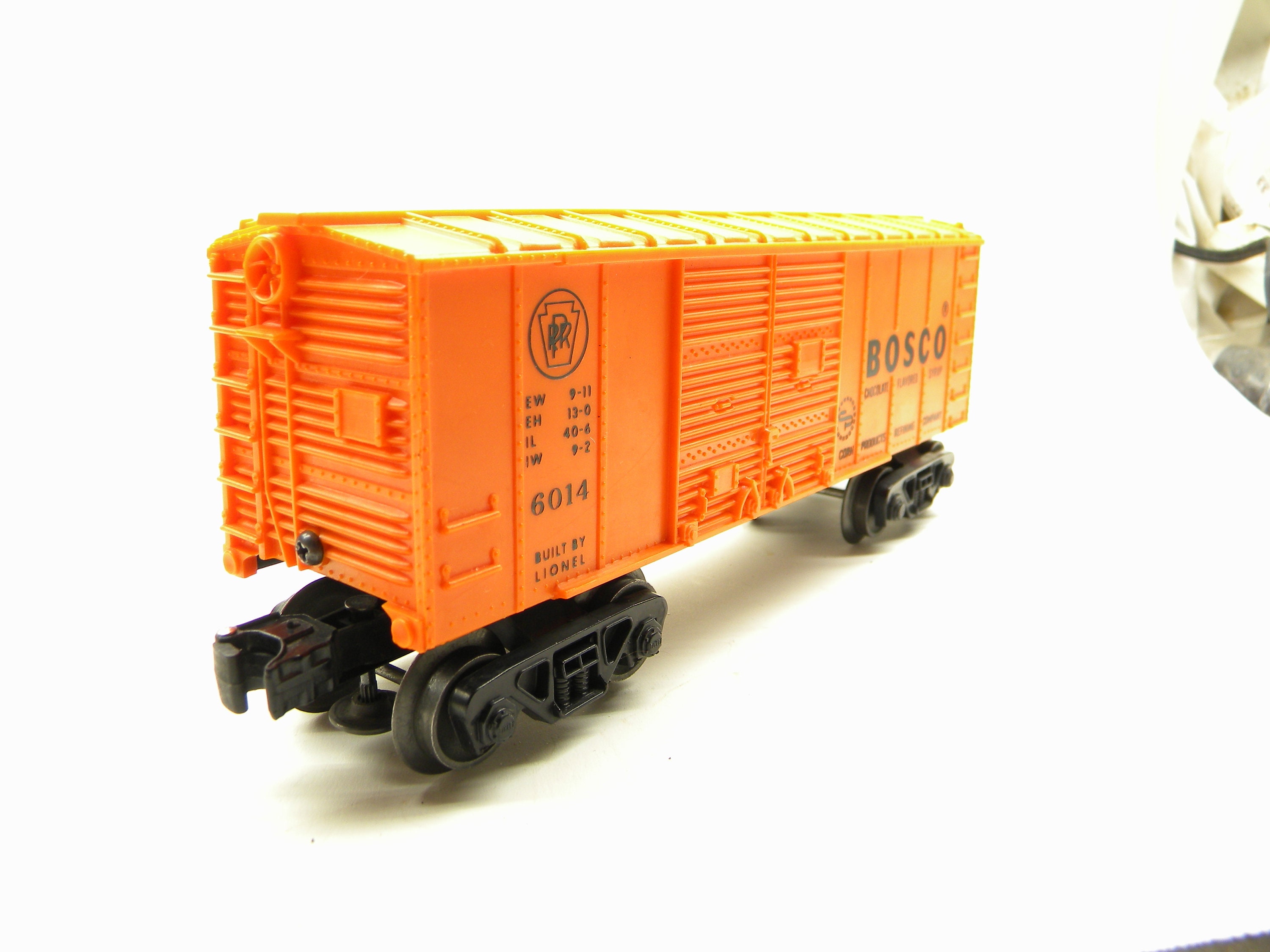 Lionel 6014 Pennsylvania Bosco Box Car Orange Version 1958 O Gauge