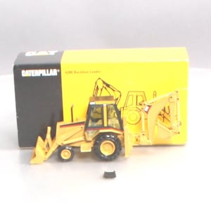 NZG Norscot 2851 Cat 428B Backhoe Loader  1:50 Scale  Die-cast  Made in Germany