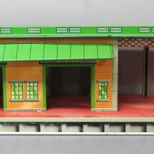 Estação Terminal de Carga Litografada Vintage Marx 224