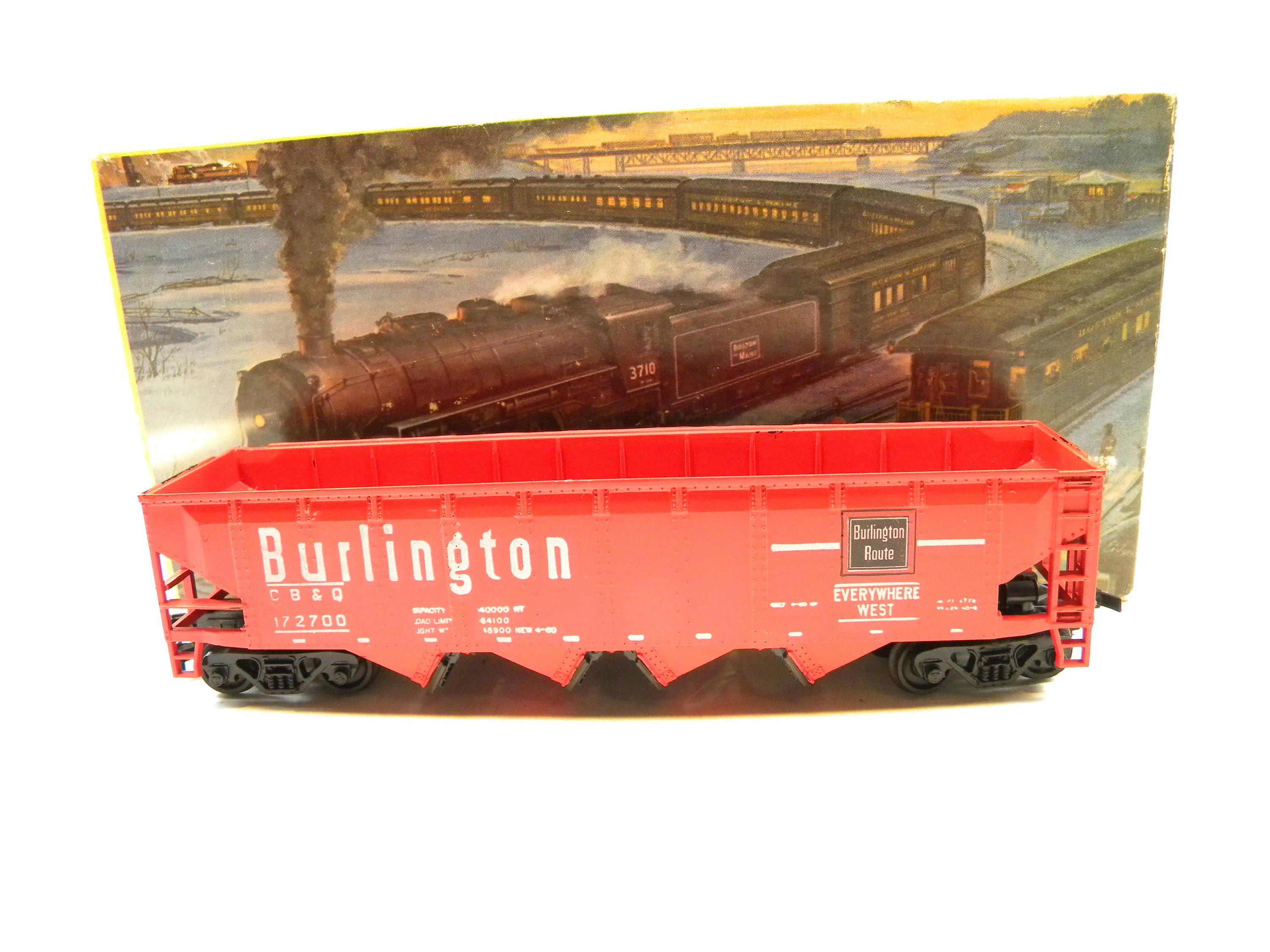 Athearn HO 1754 Burlington Route 4 Bay Hopper Car Etsy UK